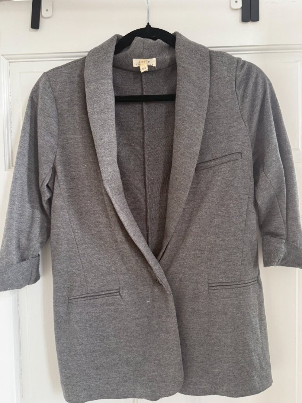 Joie Gray Knit Blazer Size XS